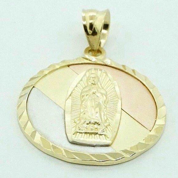 Other - 14k Multi-Tone Gold Religious Pendant Estate Sale Jewelry 1.10 inches